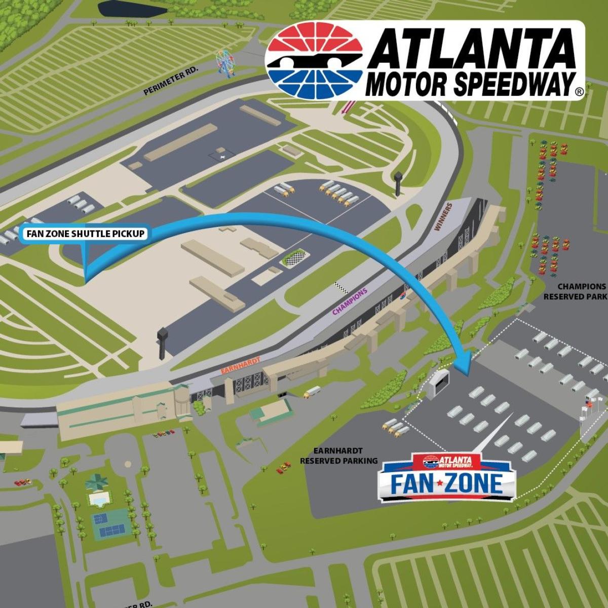 New Express Shuttle Added Between Infield And Fan Zone For Nascar Weekend News Media Atlanta Motor Speedway