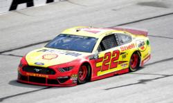 Joey Logano will chase his first Atlanta victory on Sunday.
