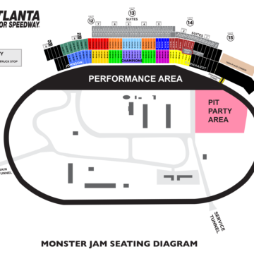 2024 Monster Jam Seating Diagram