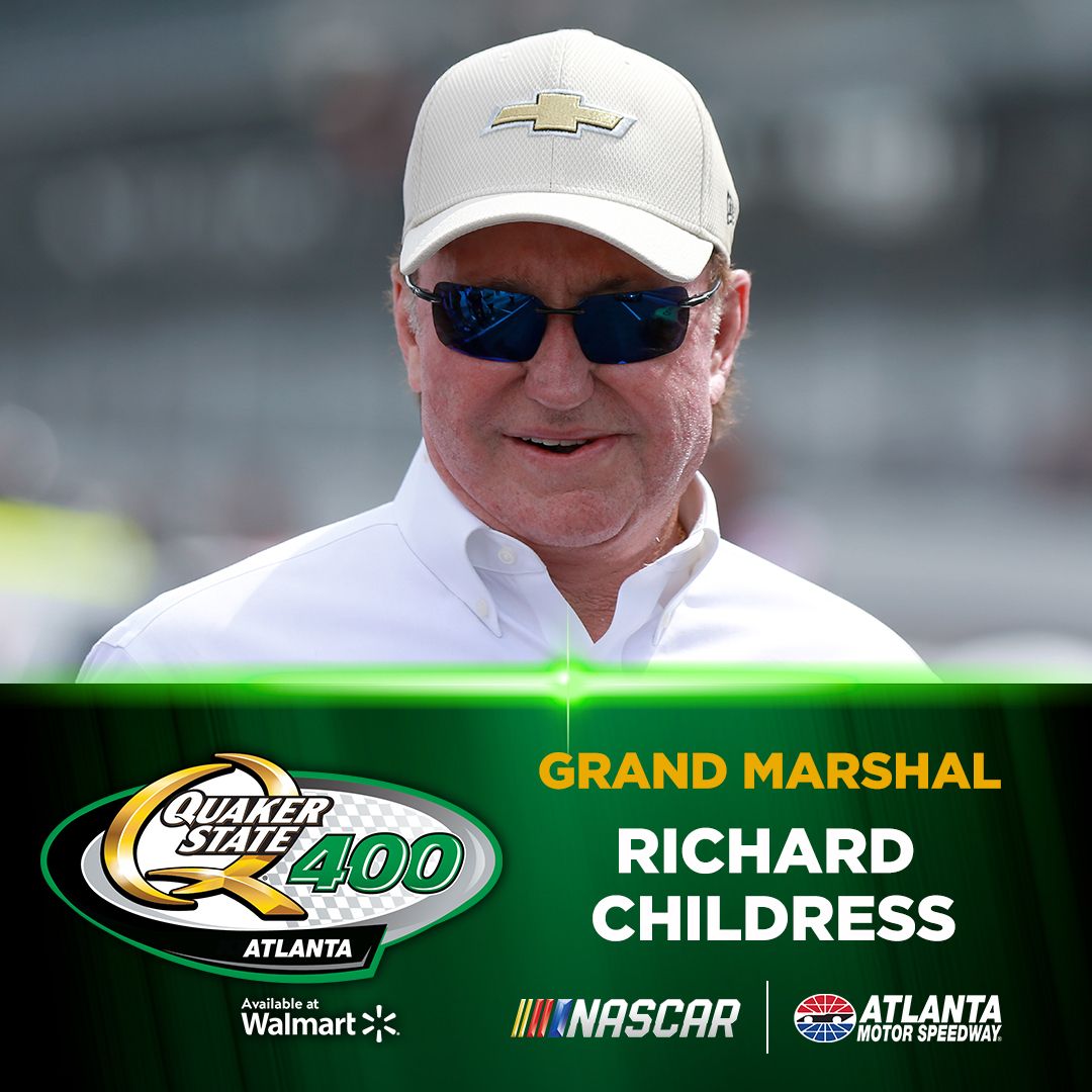 AMS announces dignitaries for Quaker State 400 Available at Walmart weekend News Media Atlanta Motor Speedway
