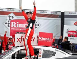 Christopher Bell led a race-high 142 of 163 laps in winning Saturday's Rinnai 250 at Atlanta Motor Speedway.