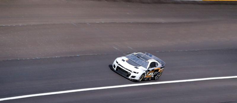 Ross Chastain tests a Next Gen Camaro at Atlanta Motor Speedway on January 5, 2022.