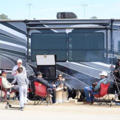 Fans camping at Atlanta Motor Speedway