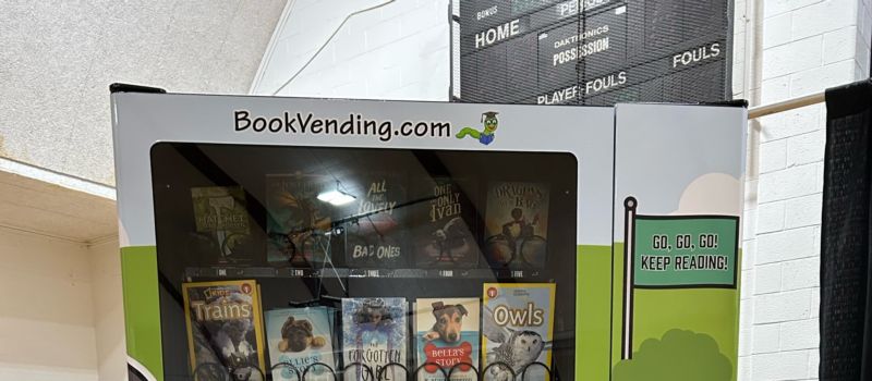 Book Vending Machine that will be given to a local Henry County School