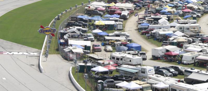 infield tent camping