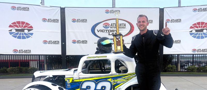 Jorgensen in Victory Lane