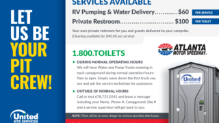 RV Pumping, Water Delivery, and Restroom Rental
