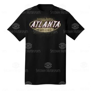 ATLANTA MOTOR SPEEDWAY Speed Shop black L t shirt ATL Braves Hawks Outkast  Rap