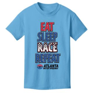 AMS YOUTH EAT SLEEP RACE TEE Blue