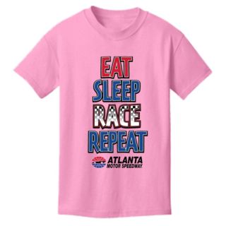 AMS GIRLS EAT SLEEP RACE TEE Pink