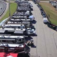 Camping on Trackside Turn One