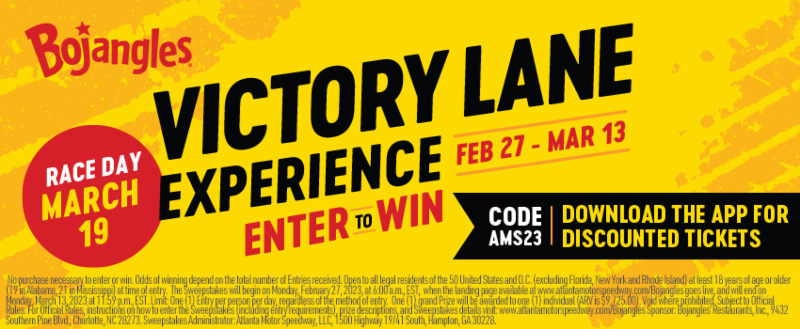 Enter to Win a VIP Suite Experience and Bojangles for a Year! Header Image